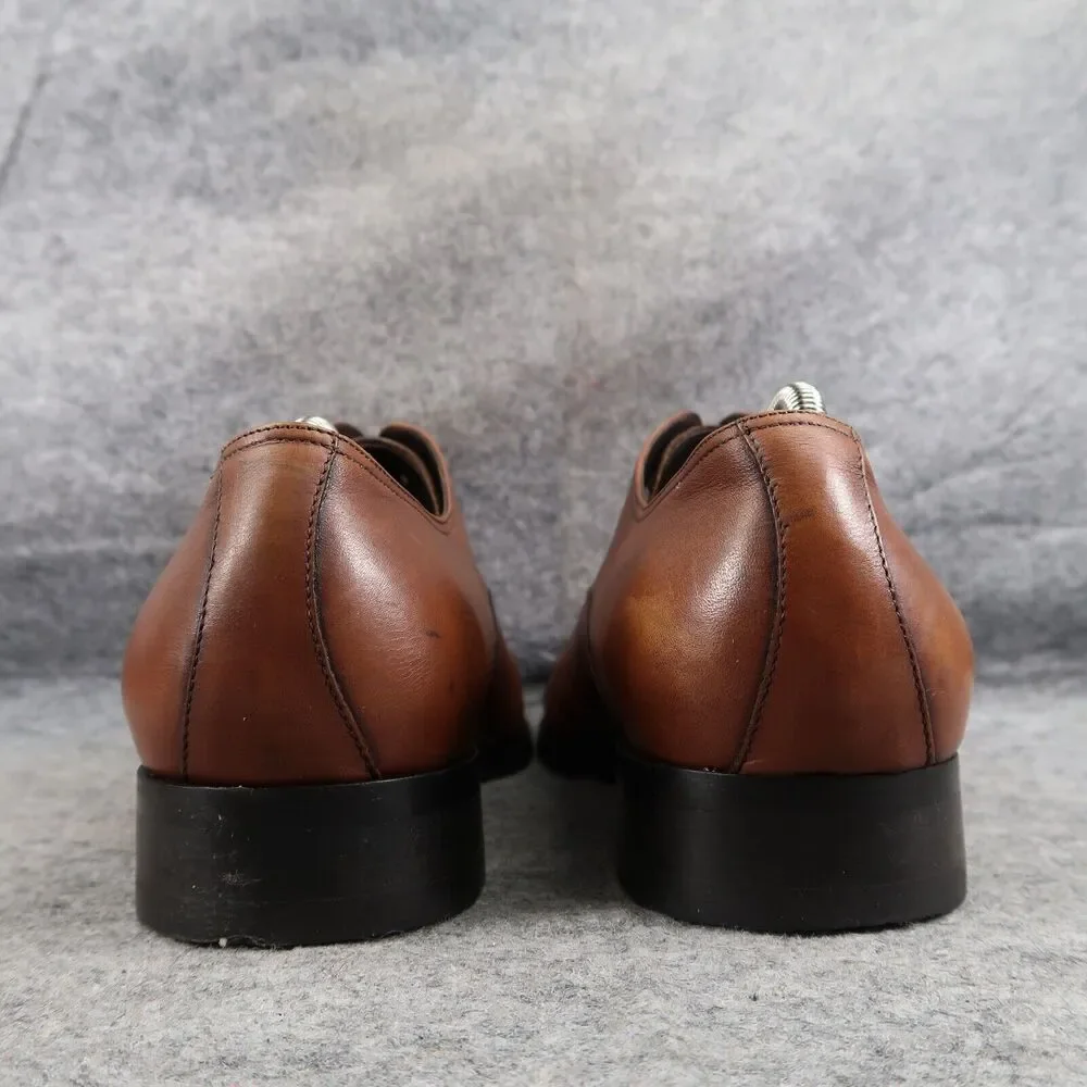 To Boot Shoes Men 8 Oxford Cap Toe Formal Calf Leather Brandon II Classic Cognac